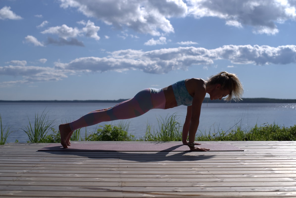 Boat pose practice